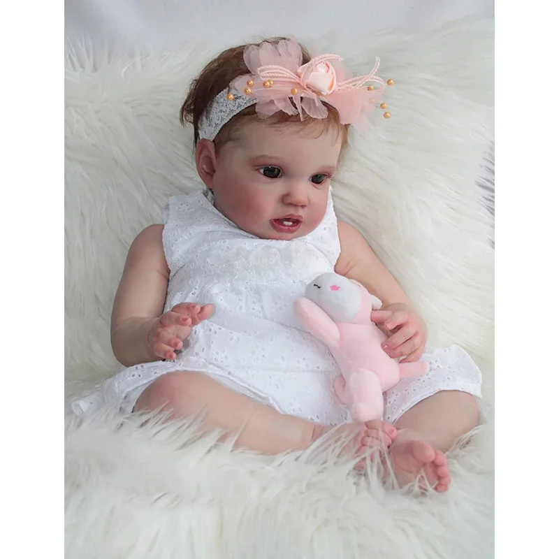 60 cm herboren peuterbabypop Lottie levensechte prinses meisje Soft Touch realistische levensechte babypoppen 3D-huid met zichtbare aderen