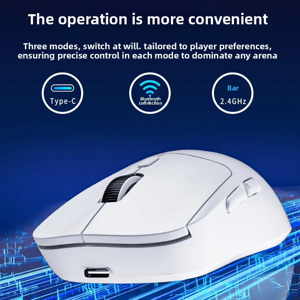 New 2.4G Bluetooth wired three-mode mouse office notebook game multi-color silent wireless mouse