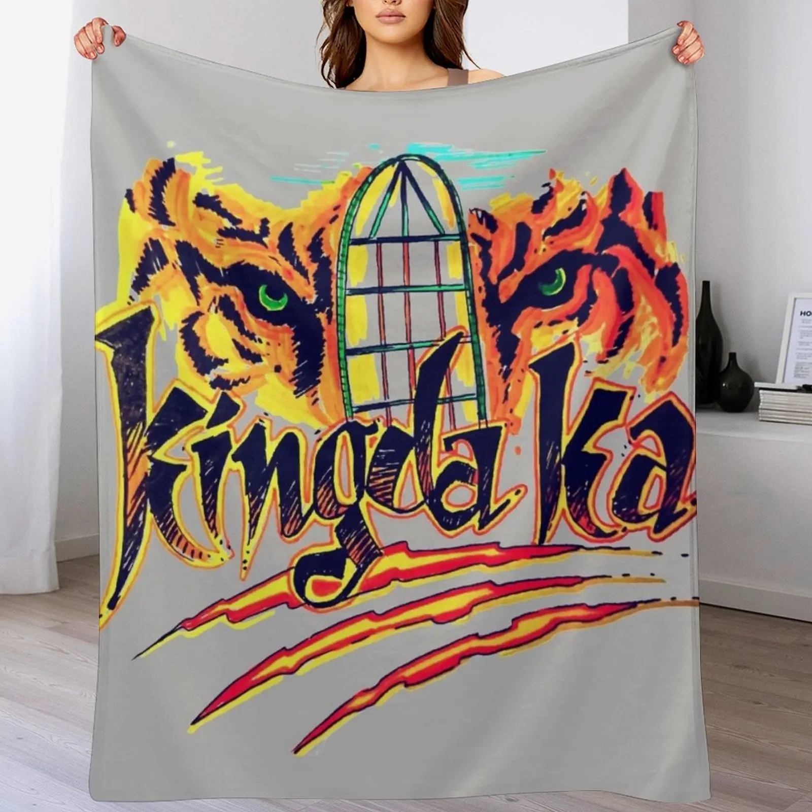 

Kingda Ka Design Throw Blanket for winter Bed linens Vintage Blankets