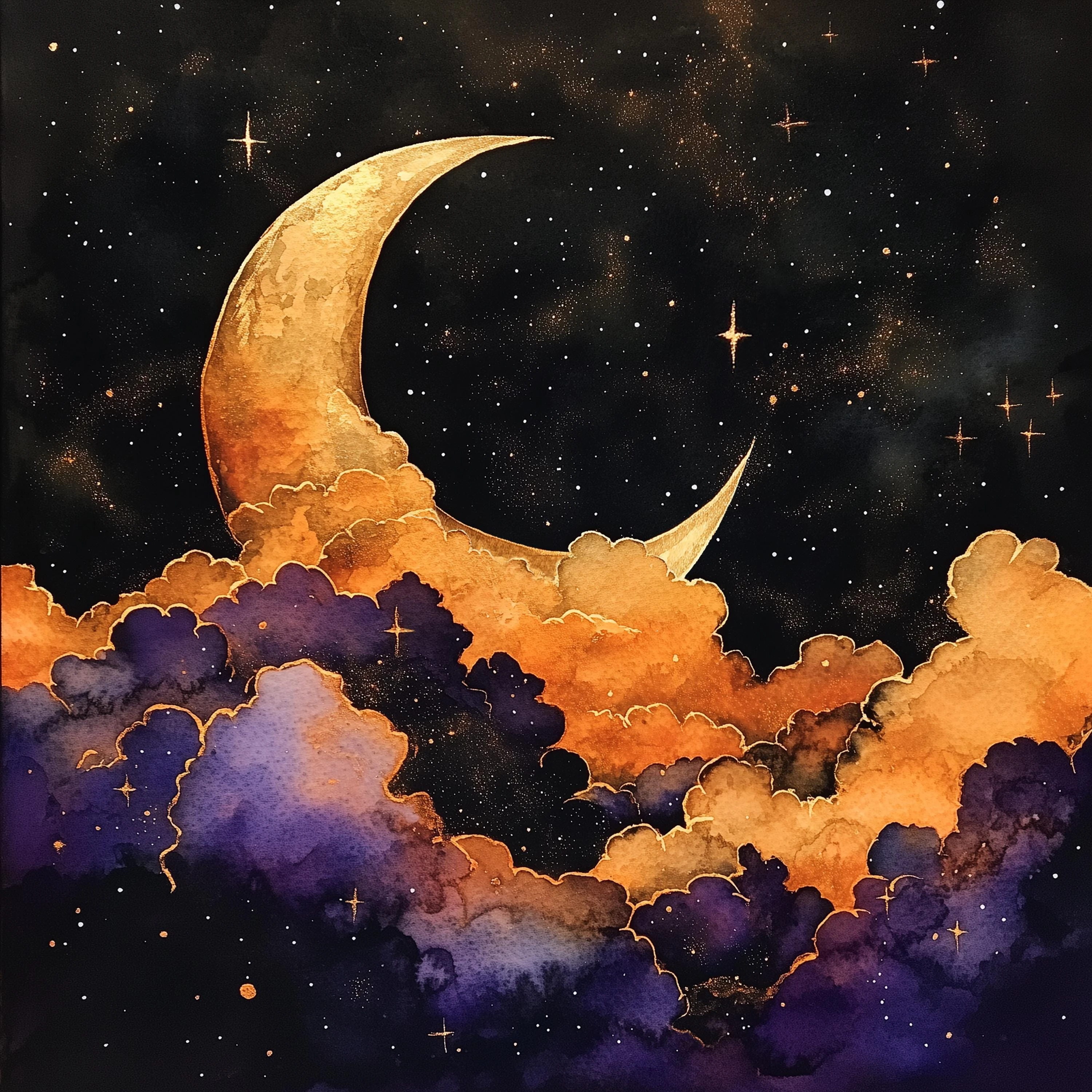 50/75/110/137cm Mystical Crescent Moon Cloud Tarot Tablecloth Witchy Celestial Altar Cloth Divination Meditation Home Decor