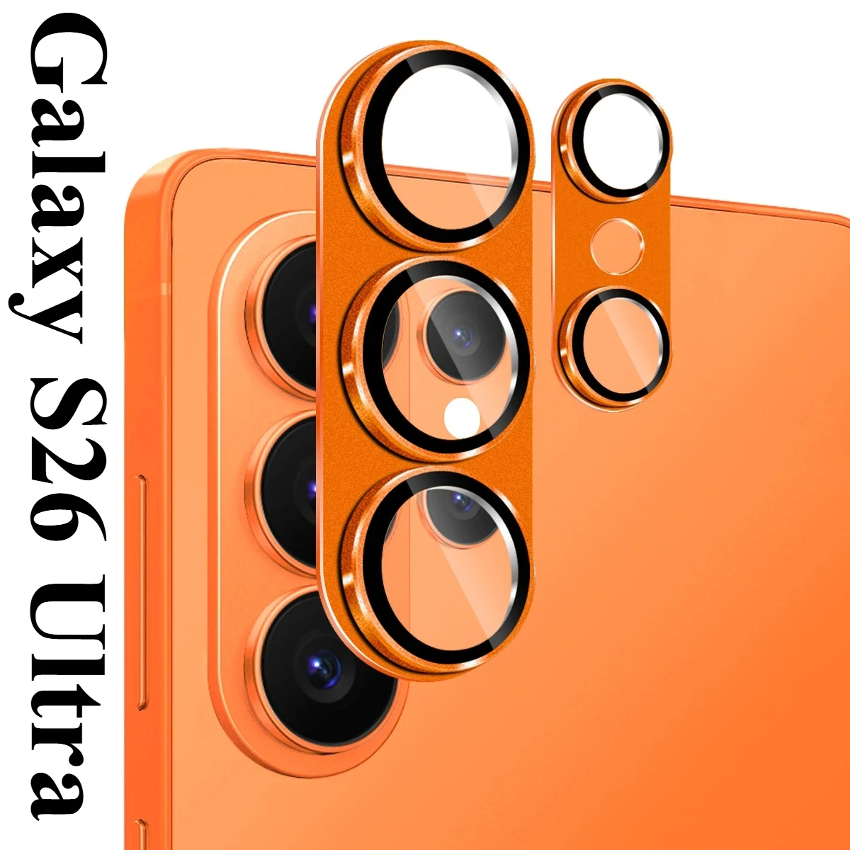 Alloy Metal Armor Camera Lens For Samsung Galaxy S26 Ultra Plus Screen Protector Tempered Glass 3D Full Cover