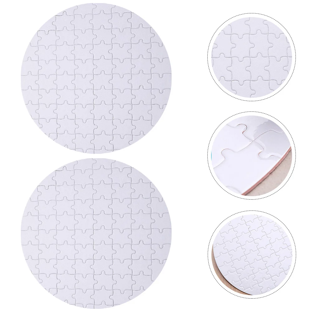 4 stuks warmteoverdracht sublimatie puzzels blanco diy puzzel voor kinderen volwassenen witte ambachtelijke educatieve spelpuzzel