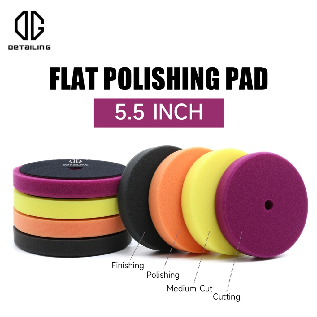 DETAILING3/ 5/6 Inch Buffing Polishing Pads Germany Foam Cutting & Finishing Sponge Pad Kit for DA/RO Polisher Buffer Tools