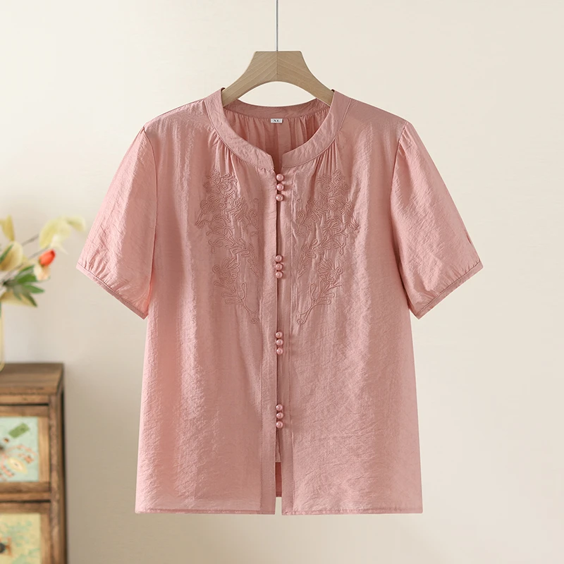 ファッショナブルな-v-ネープリントトップ女性の痩身多用途夏新着ママの服カジュアル快適なポリエステル繊維