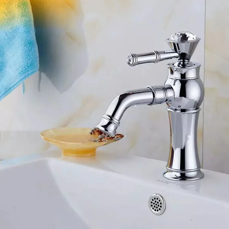 

Copper plated faucet, bathroom basin faucet, countertop basin faucet, hot and cold washbasin faucet