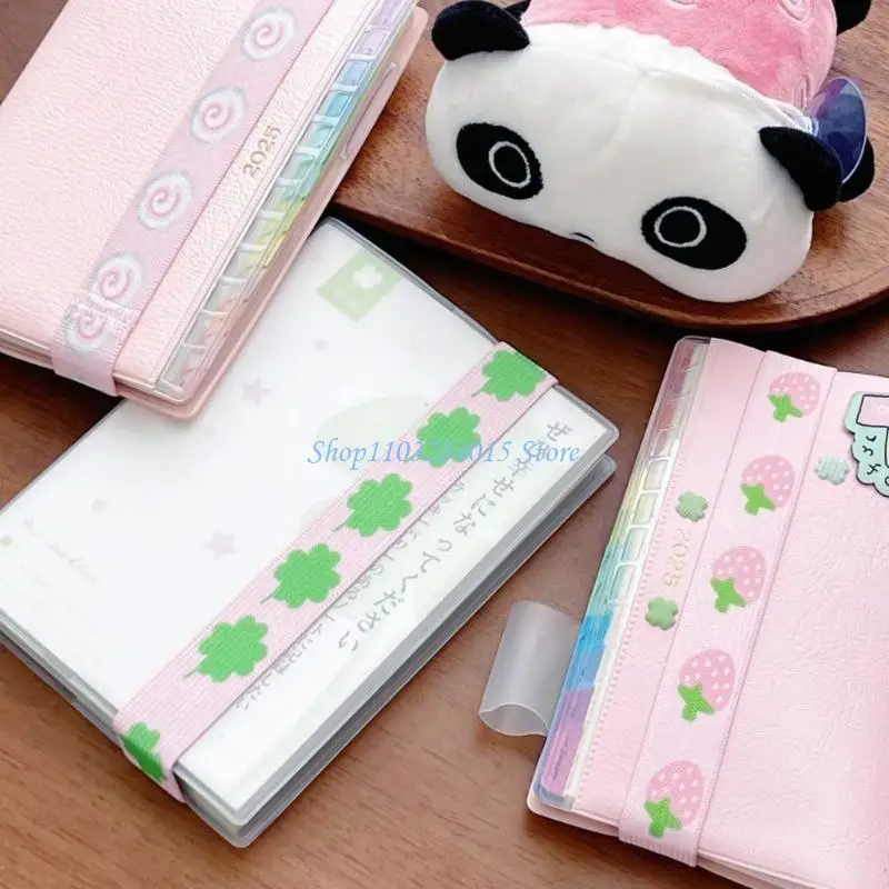 R6FF Stylish Journal Elastic Band Notebook Elastic Strap Closure for Notepads Journal Scrapbooking Organization Accessories