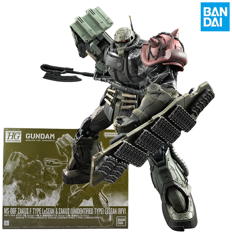 

Bandai оригинальная серия GUNDAM HG MS-06F ZAKU II 1/144 аниме фигурка в сборе модель игрушки Коллекционная модель украшения подарки
