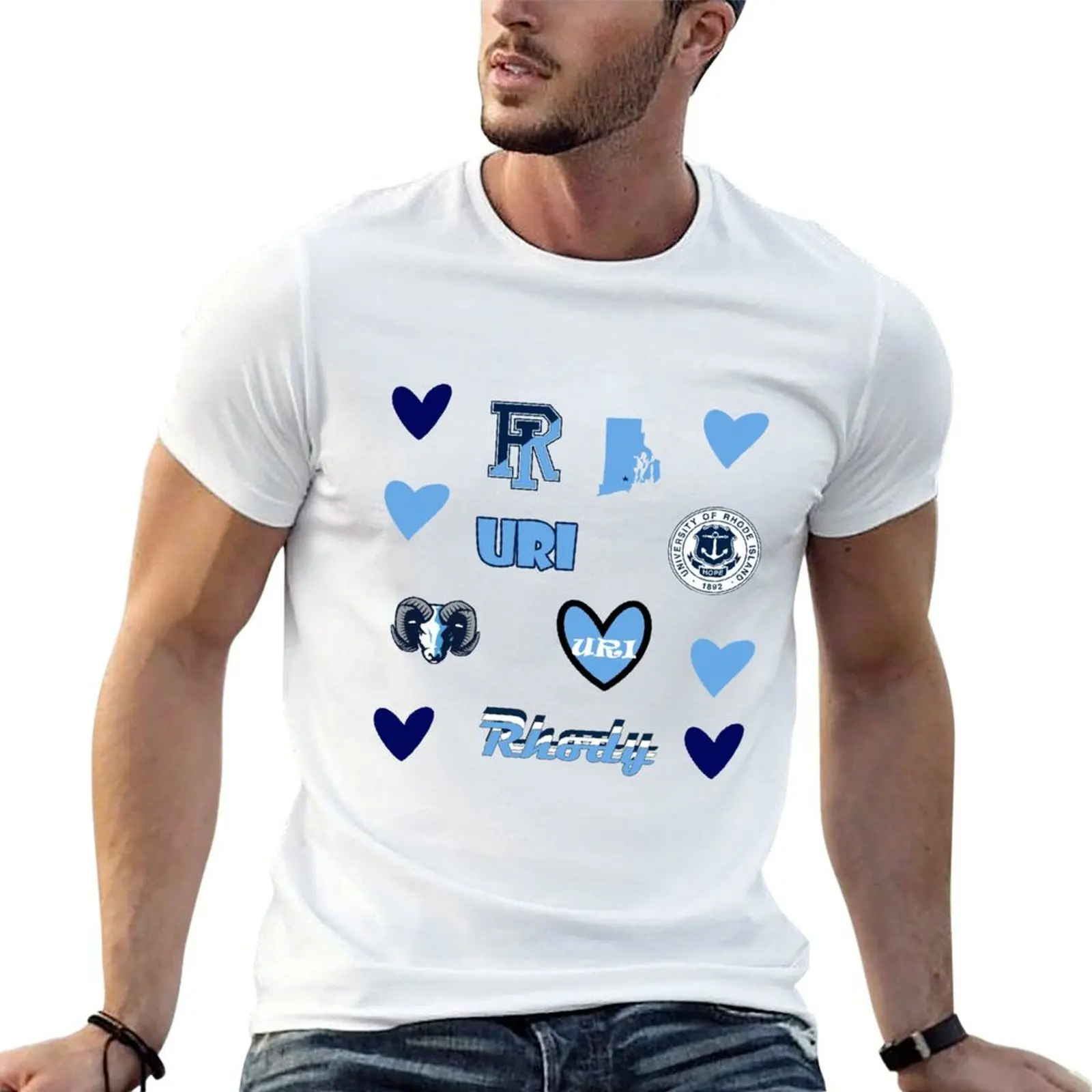 

URI T-Shirt man t shirts for men casual cotton t shirt pack T-Shirt
