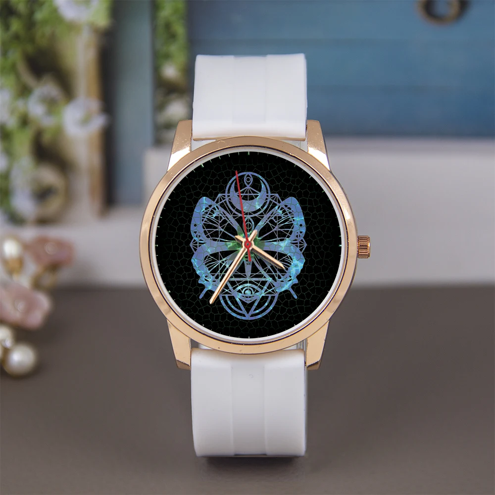 นาฬิกาข้อมือผู้ชาย ขนาด 45/38 มม. รุ่น Butterfly สีโรสโกลด์ ระบบควอตซ์ หน้าปัดโลหะผสม สายสแตนเลส ซิลิโคน และหนัง ใช้ได้ทุกวัน