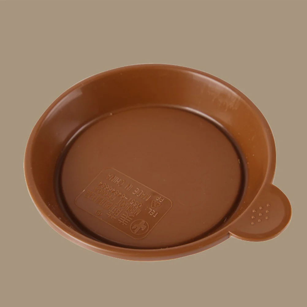 

10Pcs Succulent Plant Pots Saucer Round Red Sturdy Durable Drip Tray Widened Edge Deep Slot Garden Balcony 6.8cm Diameter