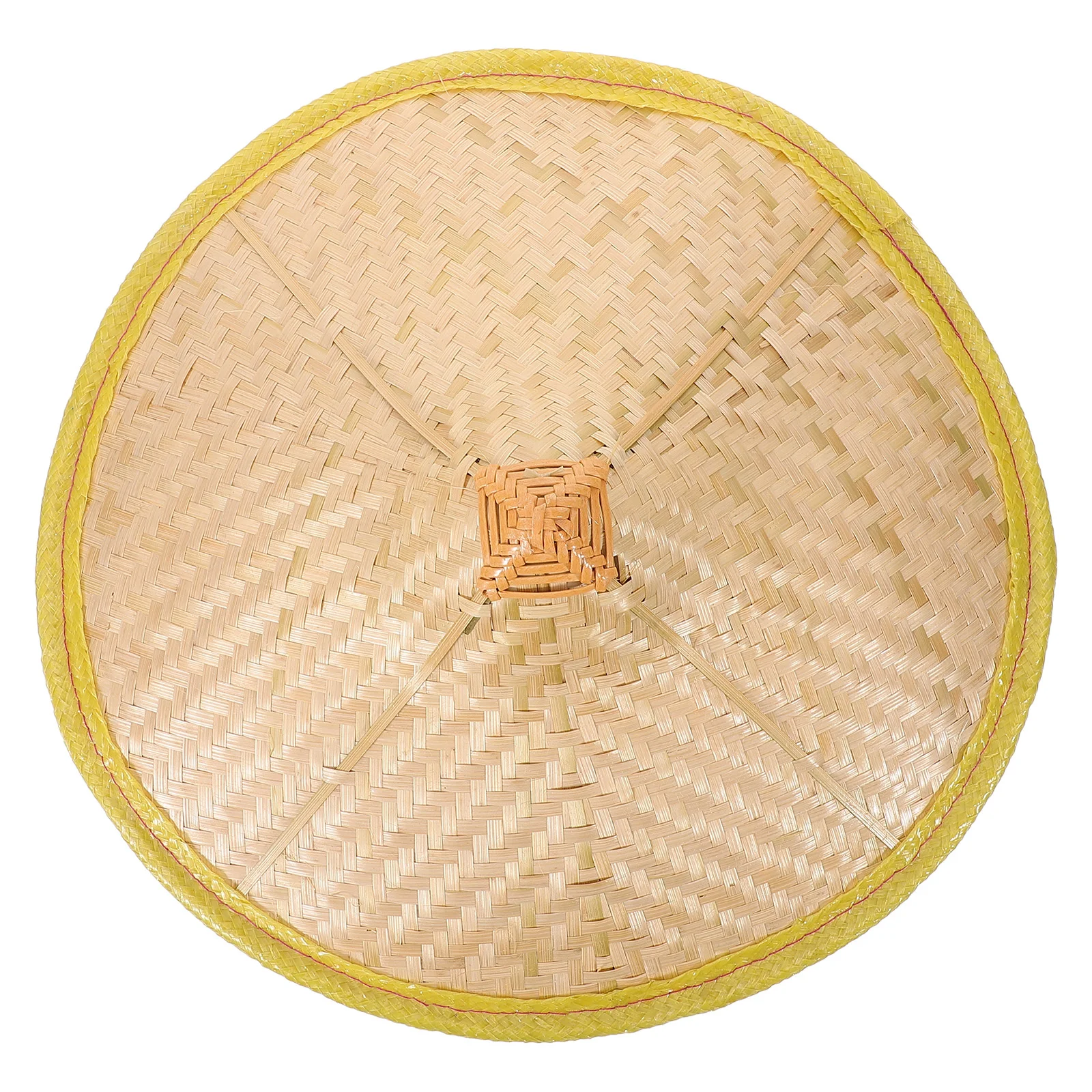 Sun Blocking Hat Bamboo Weaving Hat Farmer Use Rain Blocking Hat Kids Chinese Bamboo Hat Chinese Hat Party Prop Hat