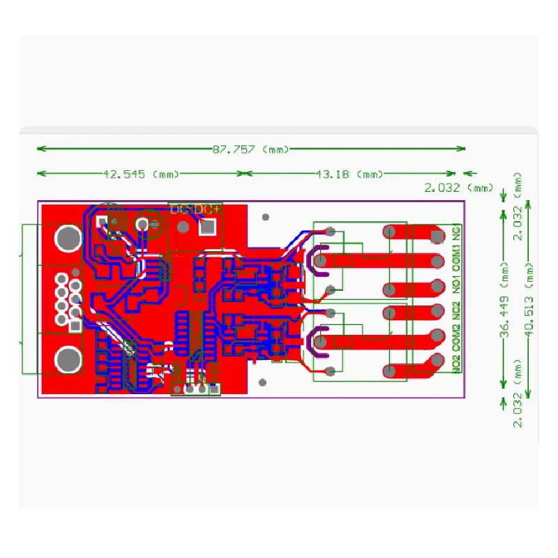 Single chip microcontroller serial communication, 2-way relay module, computer controlled motor forward reverse rotation module