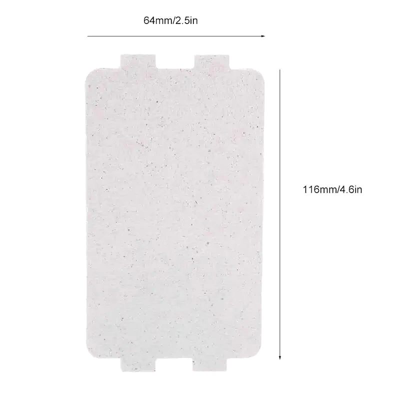 Foglio di piastra di mica da 5 pezzi per accessori di riparazione di ricambio per forno a microonde per l'utilizzo di elettrodomestici Asciugacapelli elettrico