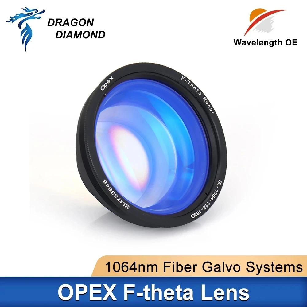 OPEX F-theta Field Scan Lens Fiber Laser Lens 70x70-300x300 F100-477mm For 1064nm YAG Optical Fiber Laser Marking Machine Parts