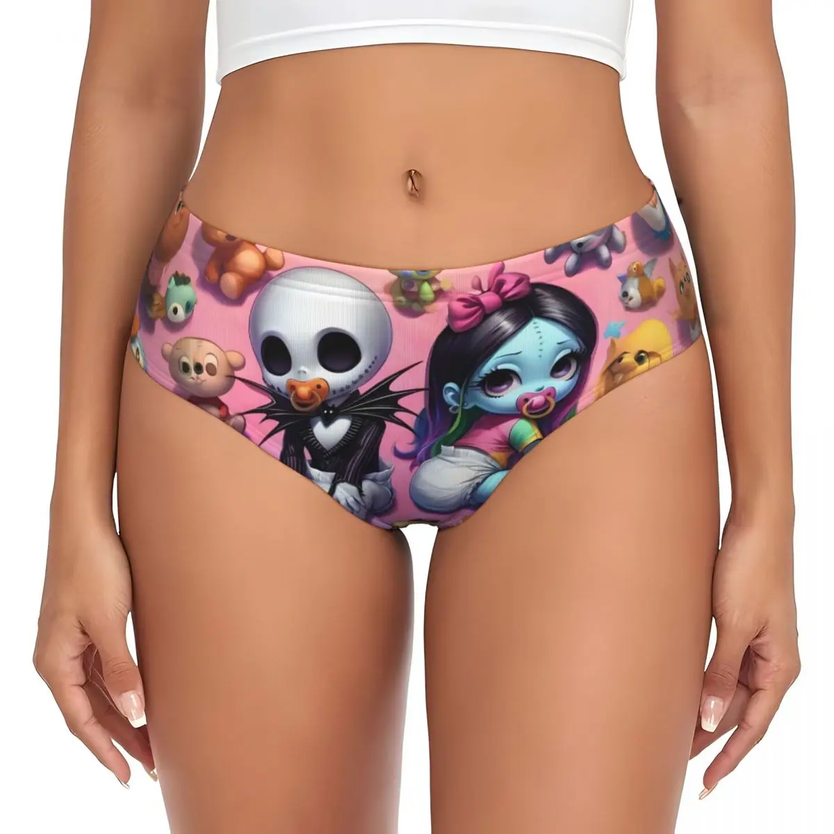 كابوس مخصص قبل عيد الميلاد سراويل داخلية قصيرة للمرأة تمتد جاك وملابس داخلية سالي #1