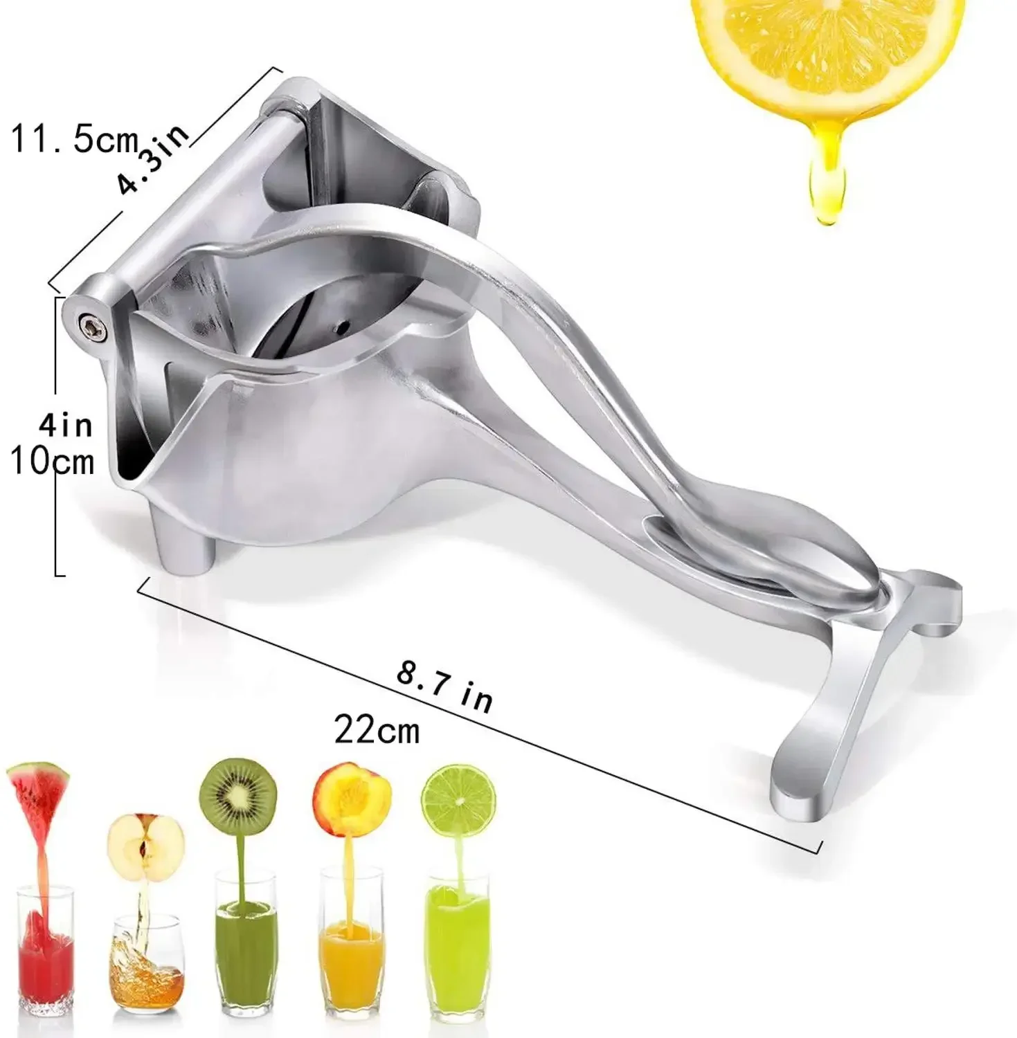 Lemon Squeezer Aluminum Alloy Lemon Juicer Manual Juicer Heavy-duty Hand Pressed Fruit Juicer