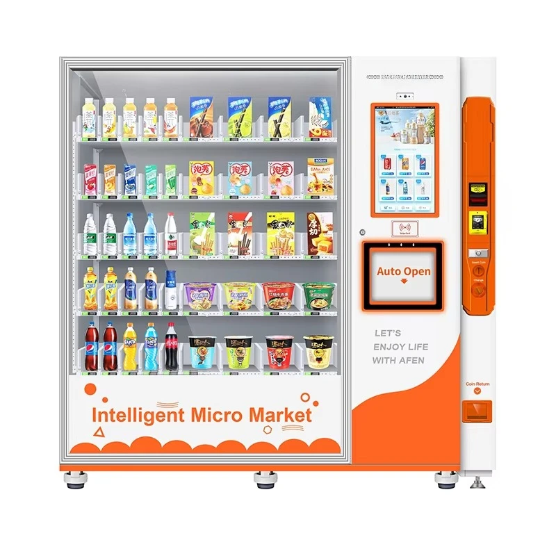 Intelligent Elevator Touchless Hotdog Sandwich Vending Machine, Bill Accepted, Ready to Eat Food, 24/7 Automated Snack Kiosk