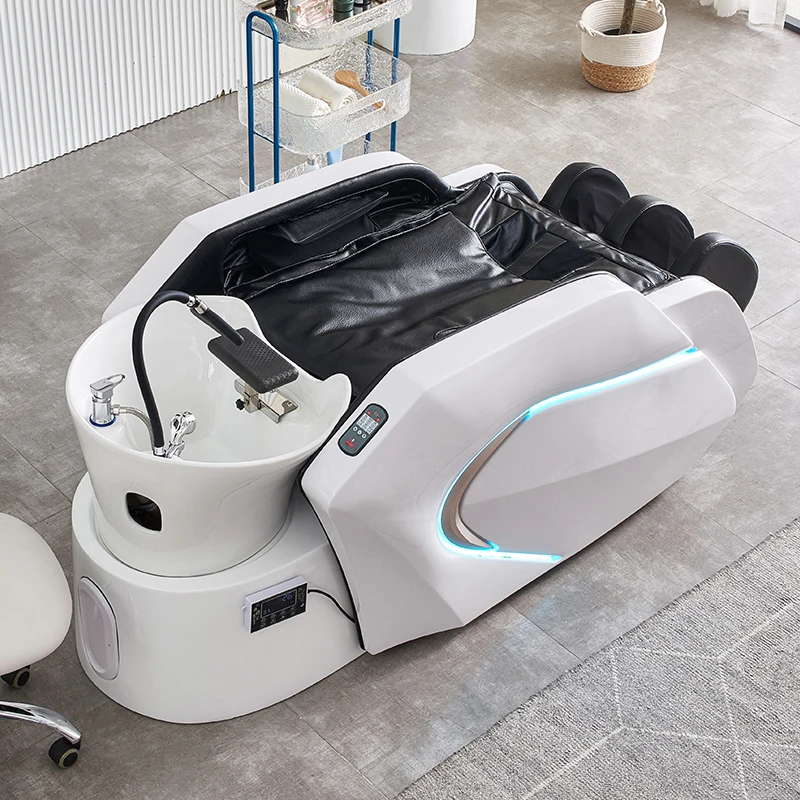 Headspa Massage Table Water Commercial Shampoo Chair Spa Hair Stock Japanese Jet Mobility Hairdressing Salon Shower Furniture