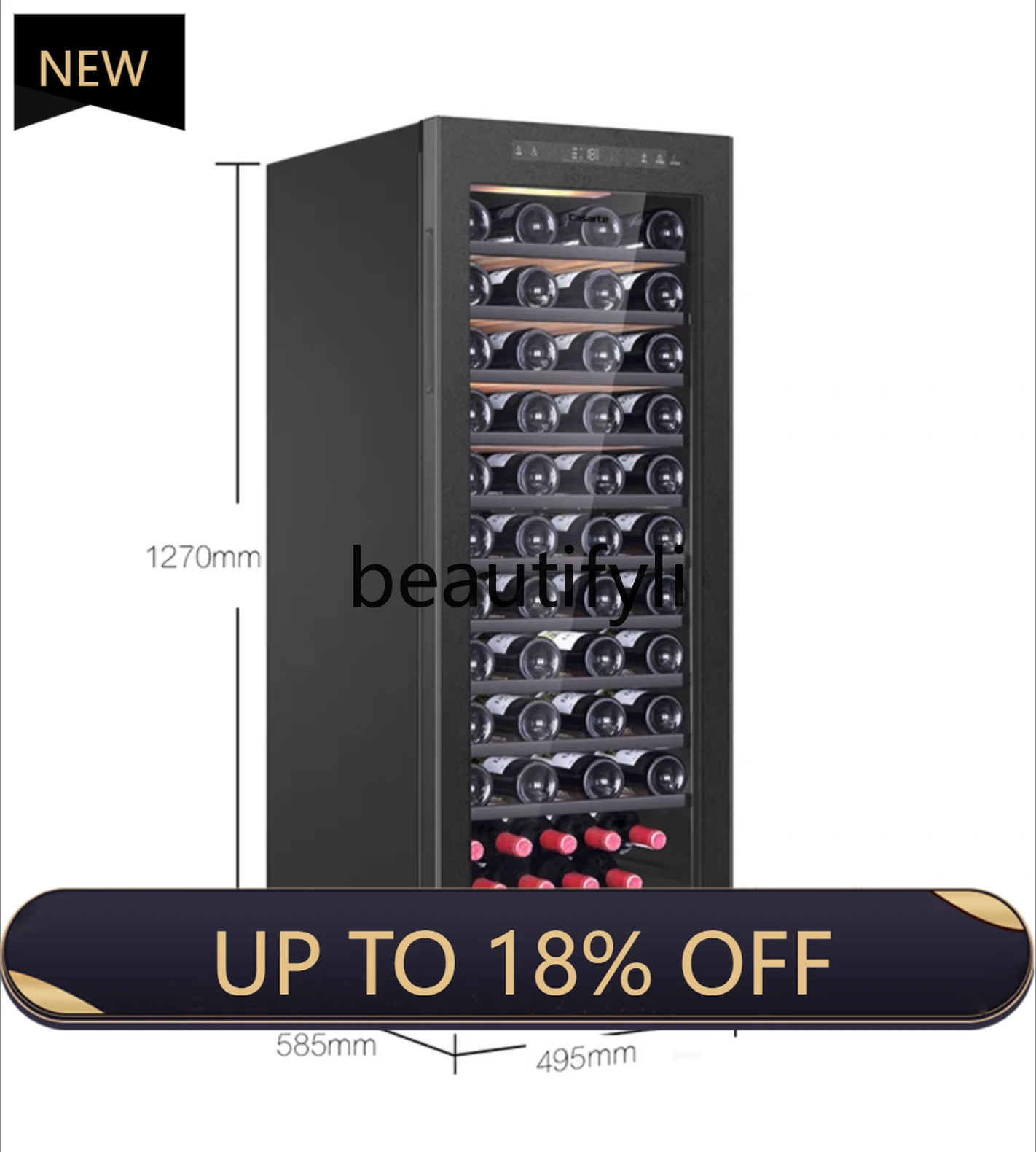 

Z189 196 liters red wine cabinet constant temperature wine cabinet wine cellar grade household refrigerated ice bar constant