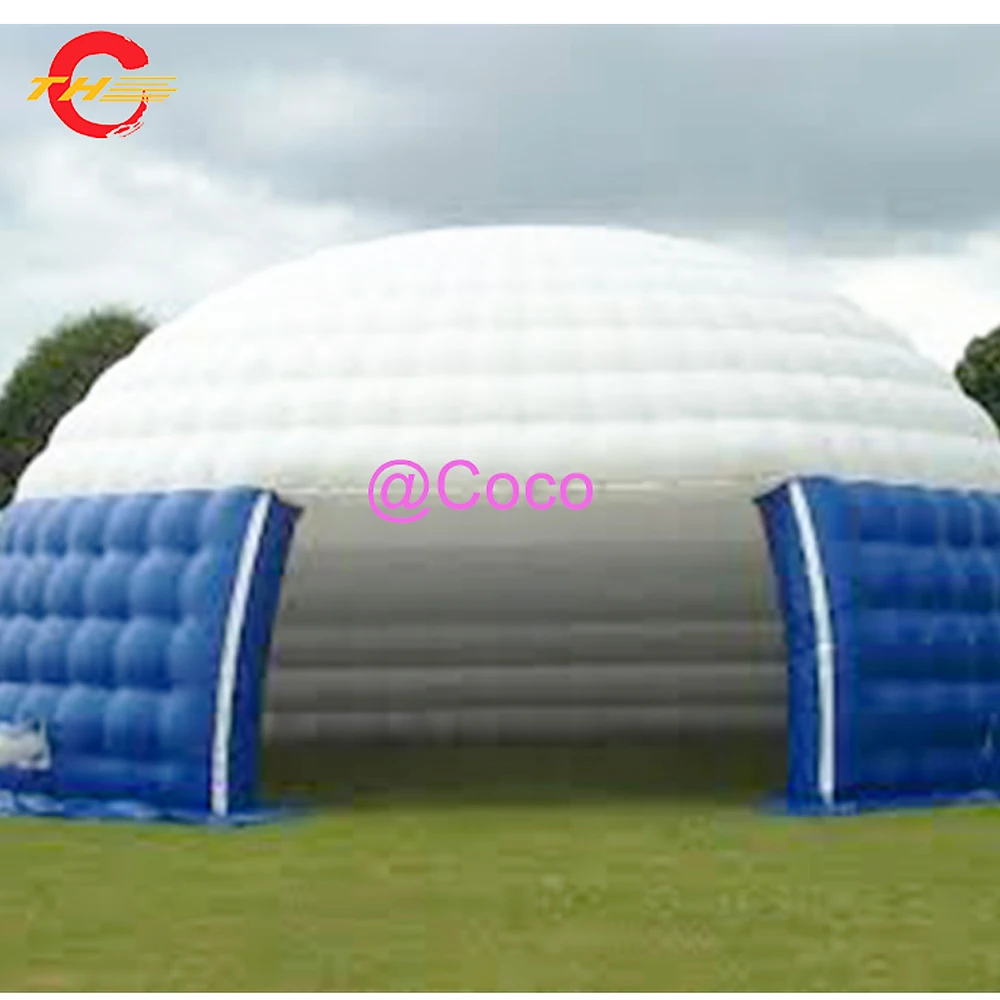 

blue N white color inflatable tent,giant event tents inflatable,cheap inflatable dome marquee tents