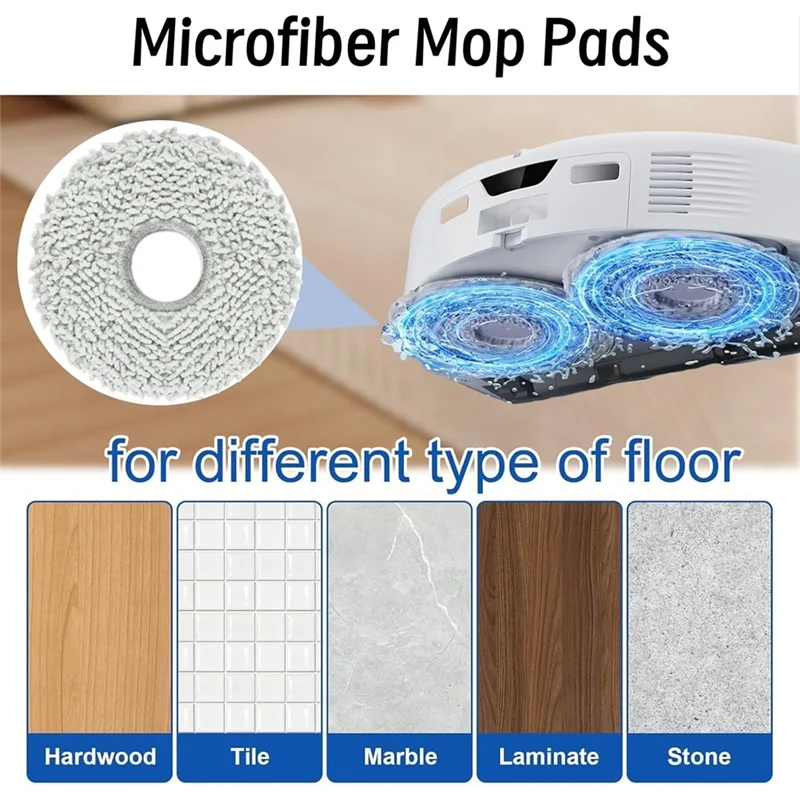 Peças de reposição para robô aspirador de pó roborock qrevo, escova lateral principal, filtros hepa, almofadas de esfregão, sacos de pó