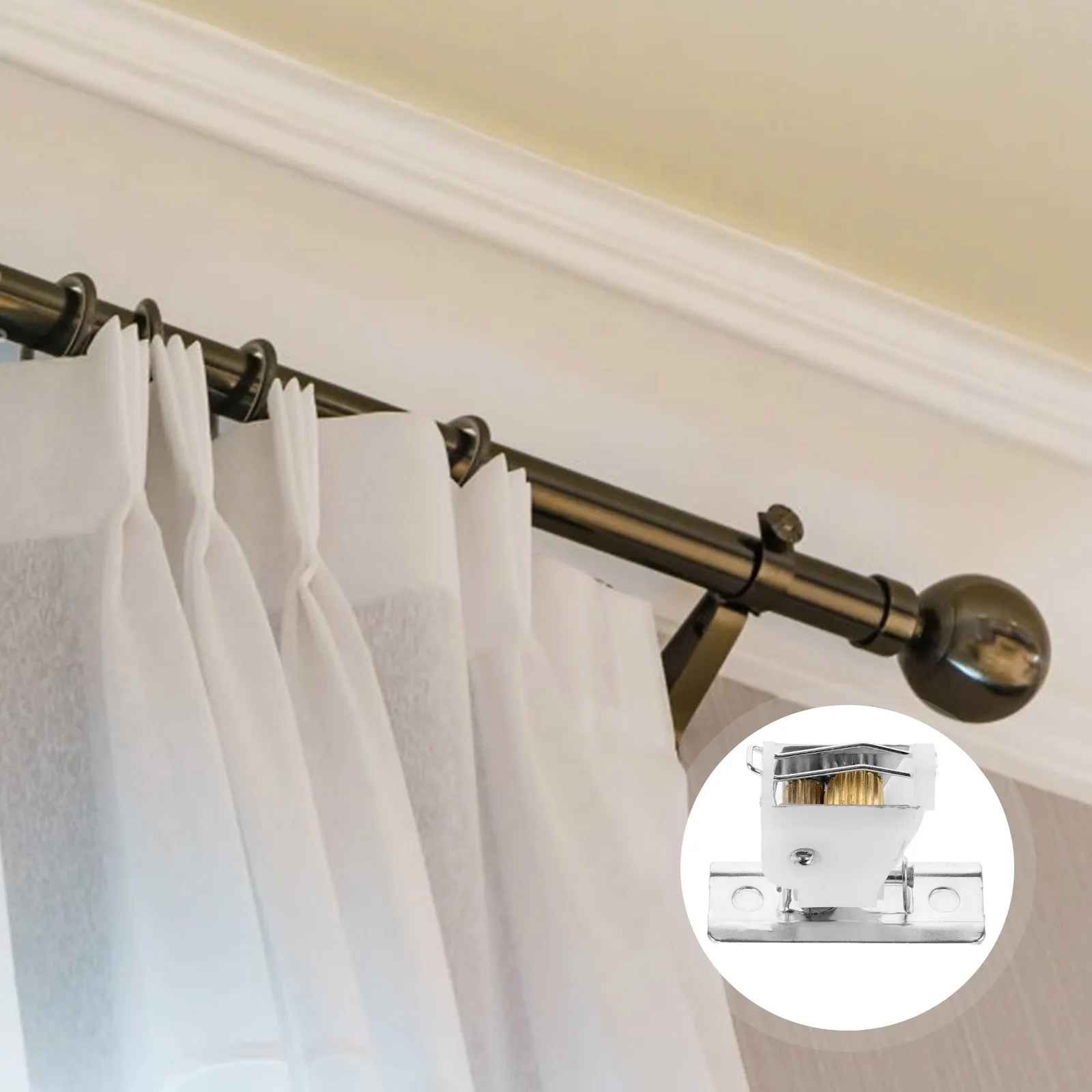 

4Pcs Shade Hardware Blind Cord Locks Easy Install Curtain Repair Accessories Kit Window Blind Replacement Pulley Stopper