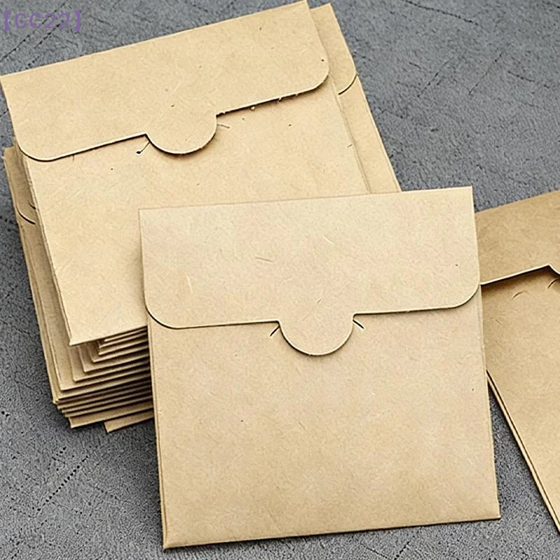 （CC22）Thickened Square Kraft Paper Bags Card Packaging Bags Eco-Friendly Kraft Paper Envelopes