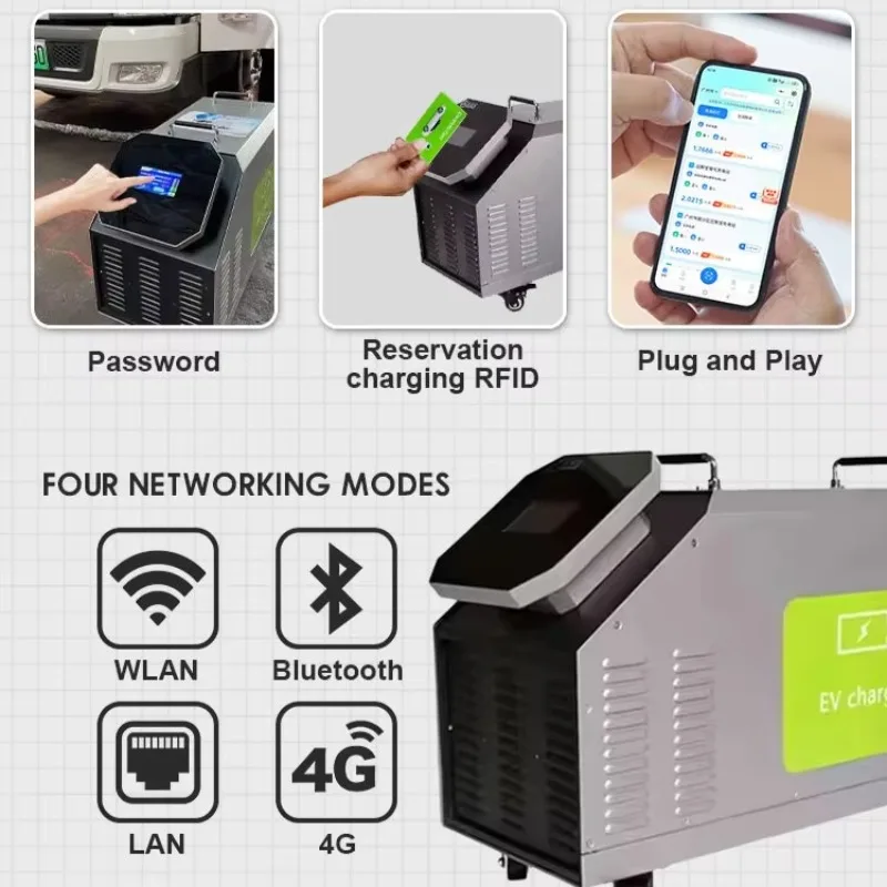 Maxpower Residencial Home Use GBT 40kw Mobile Charging Station Portable DC EV Fast Charger