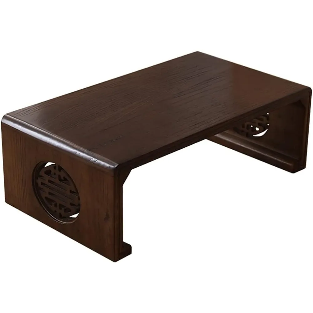 

Wooden Coffee Table Living Room Low Table Balcony Wooden Tea Table Chinese Culture Table Tea Room Wooden Table,C-80x50x30cm