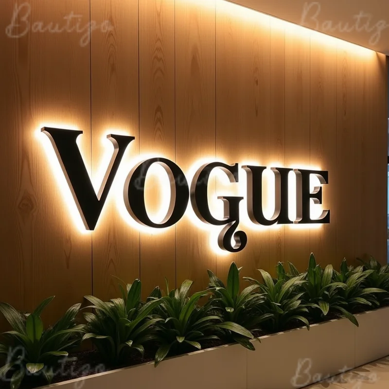 Custom 3D Illuminated LED Letters Sign For Business Storefront Outdoor Waterproof Backlit Light Up Signage