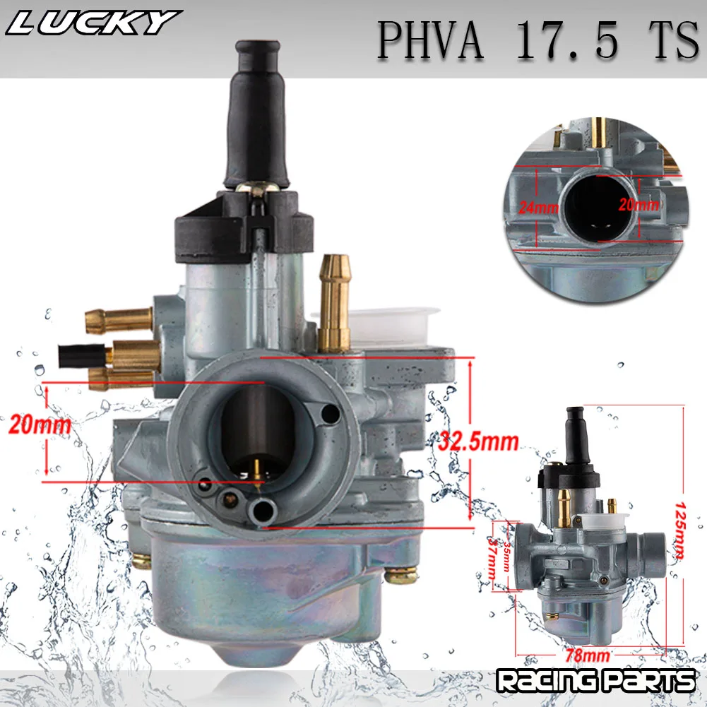 

Carburetor For Dellorto PHVA 17.5 TS US For Honda Kymco SYM Peugeot 2T 50 50cc SH SA SXR Super 8 9 Yup Jet 4R Dink Moped Scooter