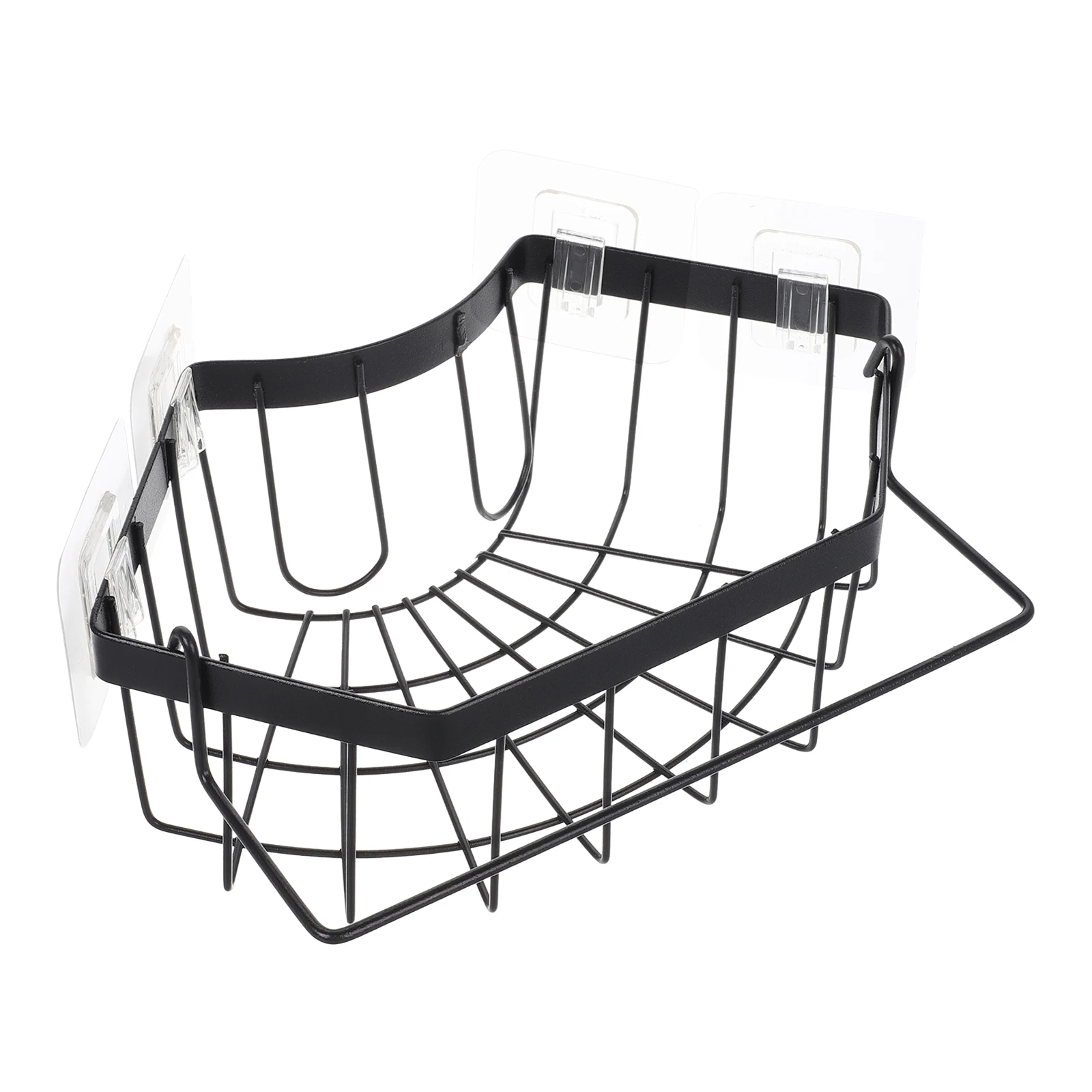 

Drain Rack Kitchen Sponge Holder Metal Sponges Corner Sink Organizer Scrub Dish Rag Nail Free Holders