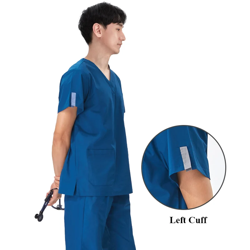 Premium Medical Uniforms Doctor Nurse Scrub Sets Dustproof Dentist Vet Workwear Pet Clinic Pharmacy Nursing Clothes for Men 209