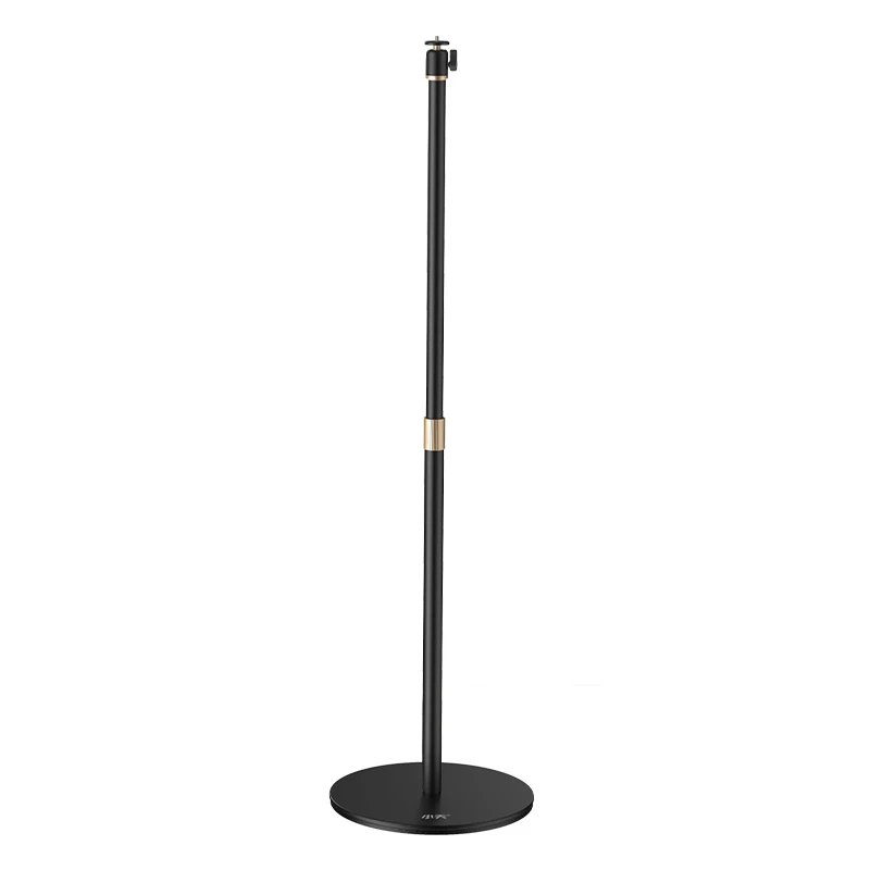 360-Degree Rotating Pan-Tilt Adjustable Floor Projector Stand 65-120cm Carbon Steel ABS Hidden Design