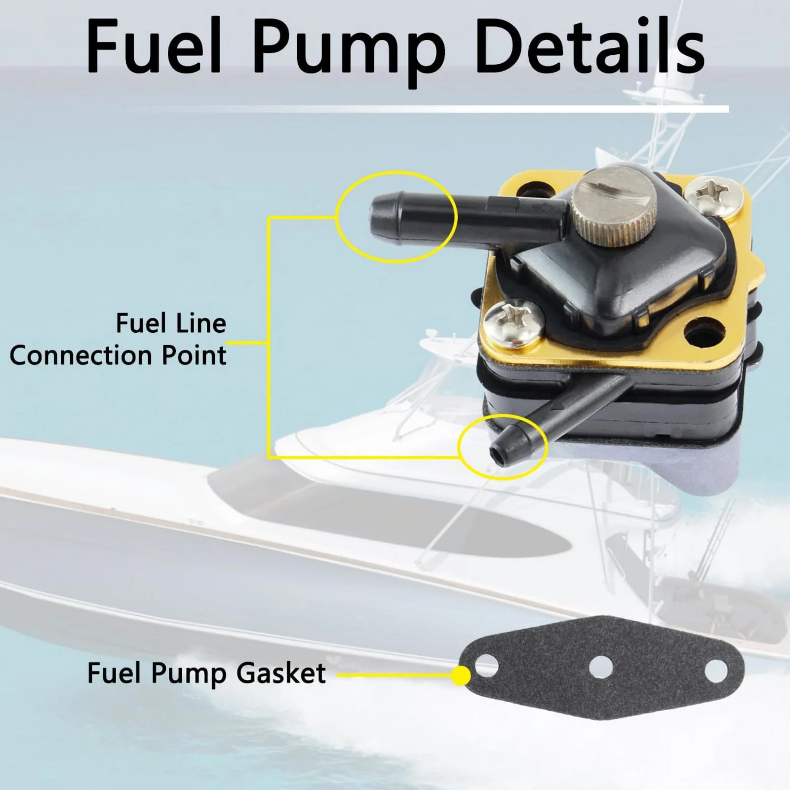 

18-7350 377927 388685 397839 Boat Fuel Pump For Johnson Evinrude 6HP 8HP 9.9HP 15HP Engine Seahorse Outboard Repair Accessories