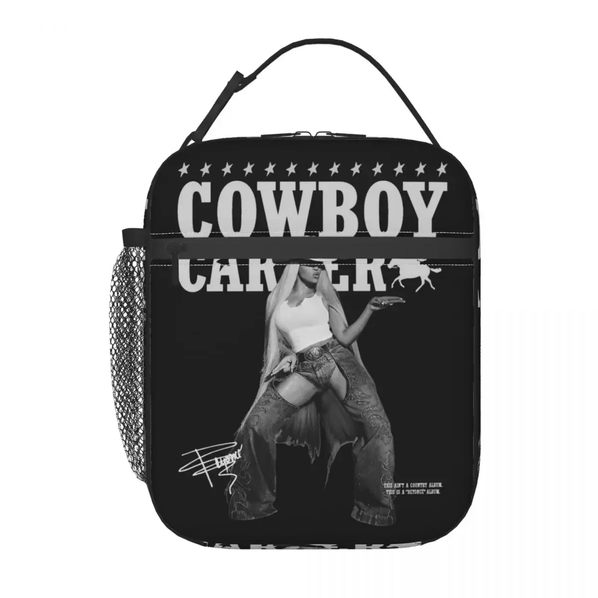 Beyonce Cowboy Carter Merch Thermal Insulated Lunch Bags for Office Reusable Food Container Bags Cooler Thermal Lunch Boxes