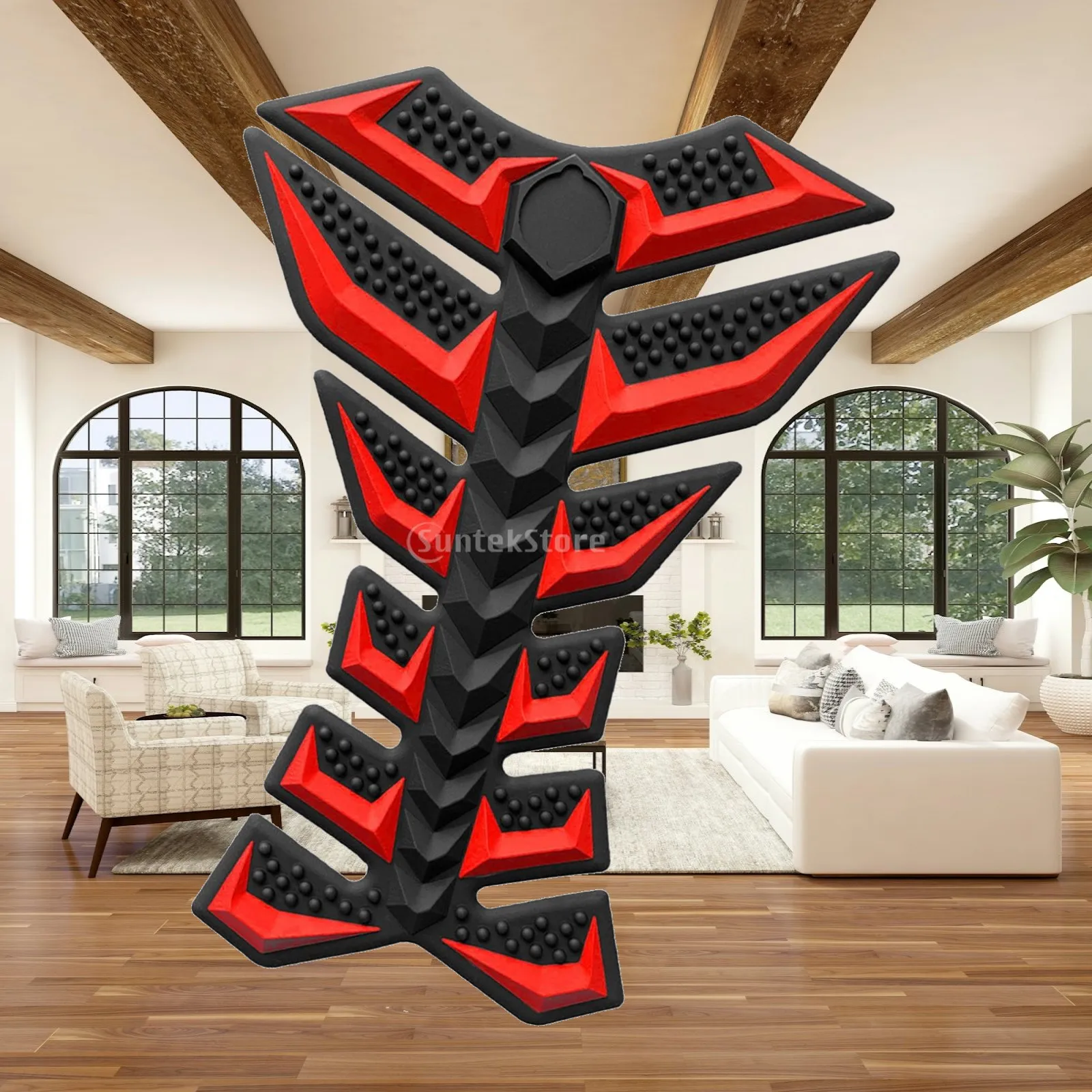 

Motorcycle Gas Tank Sticker Protector Decal, 3D Durability, Easy to Install Accessories, Practical Rubber Tank Decal
