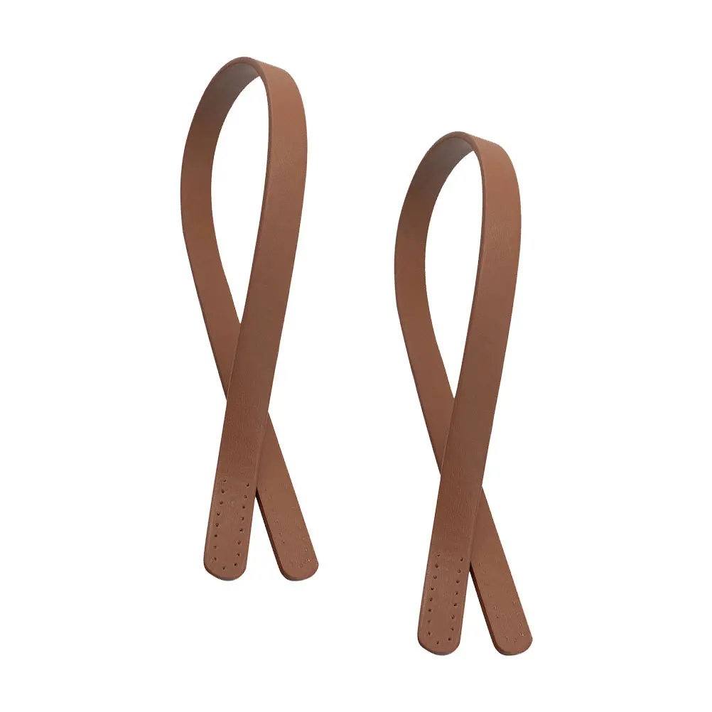 

2 pcs Tote Bag Strap Durable PU Handbag Belt Replacement Accessories Ladies Women Porous Ends Sewing DIY Bag