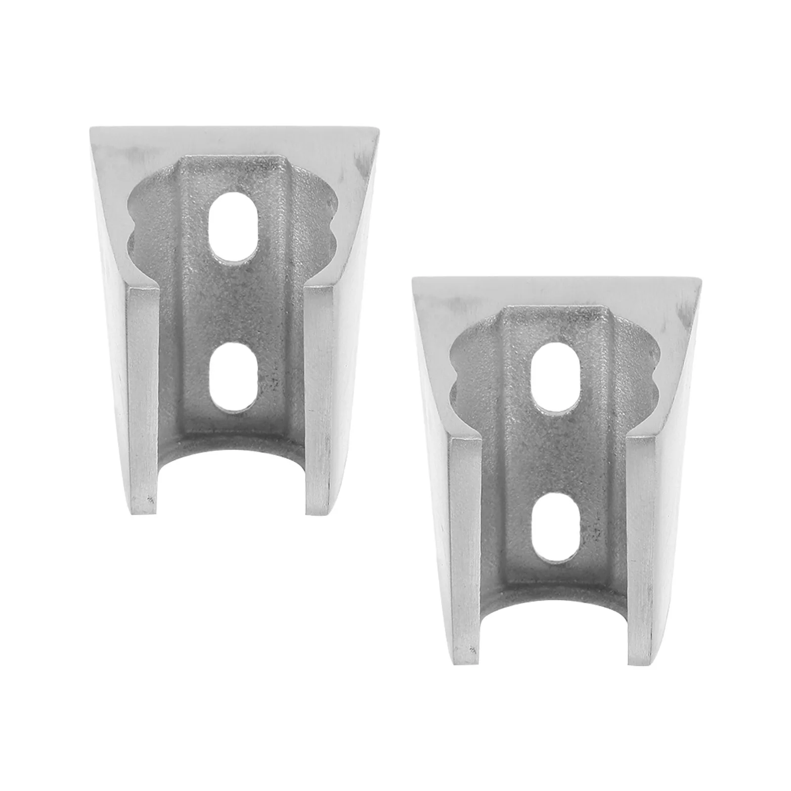 

2Pcs Stainless Steel Shower Head Holder Wall Mounted Bathroom Organizer Durable Rust Resistant Universal Fit Shower Wall Shelf