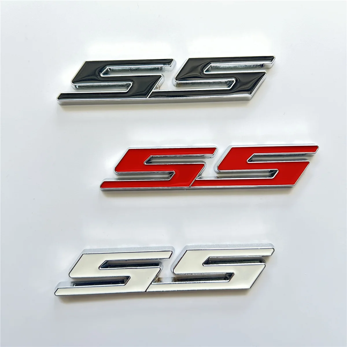 3D Car Sticker Front Hood Grill Emblem Grille Badge for Chevrolet SS Sport Cruze Camaro Captiva Aveo Lacetti Rear Trunk stickers