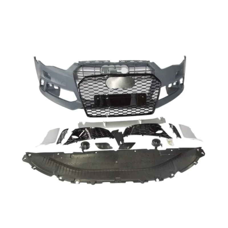

RS6 Style Facelift Kit High Quality New Front Bumper Body Kits for Audi A6 C7PA Sport Upgrade with Chrome ABS 2016 2017 2018