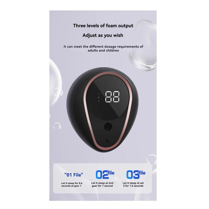 SANQ 1500Mah رغوة قابلة للشحن الصابون 300 مللي موزع الصابون الأوتوماتيكي الحائط الذكية غسل اليد موزع الصابون