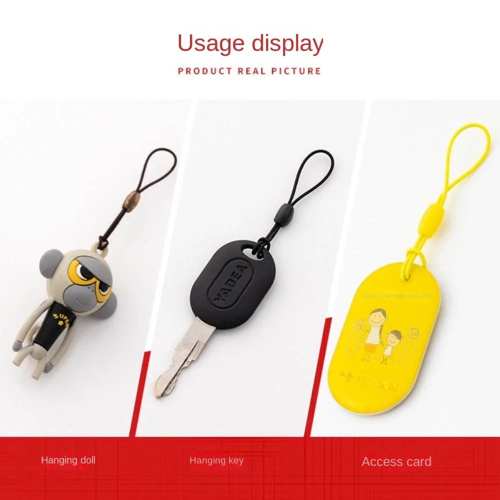 Mini Plastic DIY Handmade Accessories Nylon Rope 8-shaped Elastic Rope Key Ring