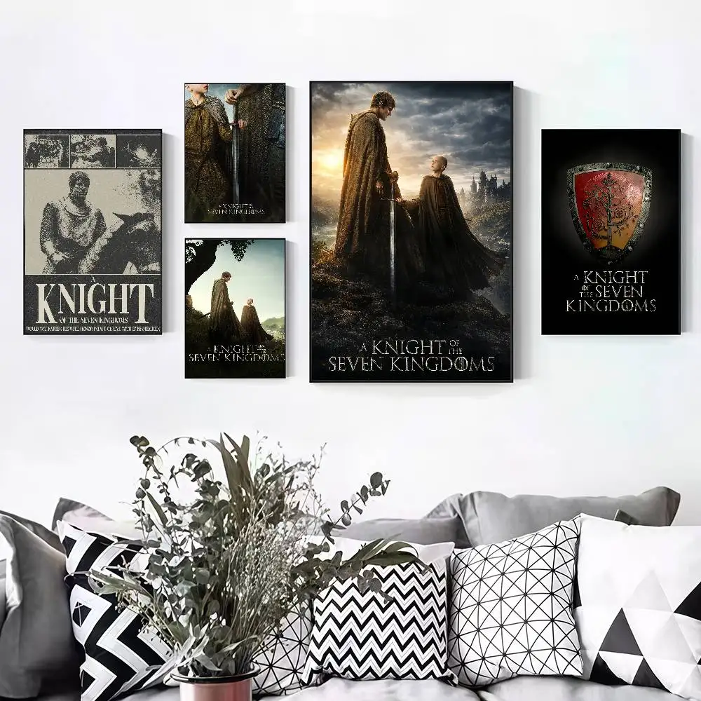 TV K-Knight Of The Seven K-Kingdoms Peelable Self-adhesive Poster Stickers Are Suitable For Frameless Wall Decoration In A Room