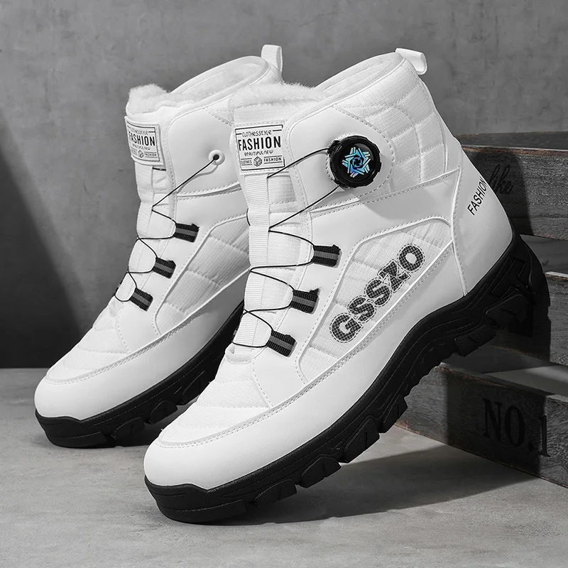 

YRZL Mens Outdoor Waterproof Trekking Boots Hiking Shoes Non Slip Comfortable Walking Sneakers For Men Camping Training Shoes