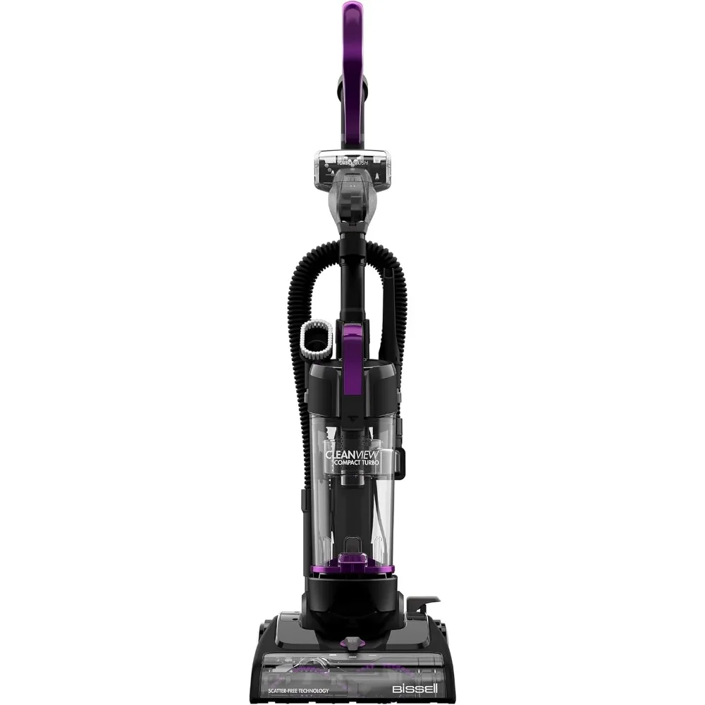 

HAOYUNMA CleanView Compact Turbo Upright Vacuum with Quick Release Wand, Full Size Power, Compact Size for Apartments & Dorms