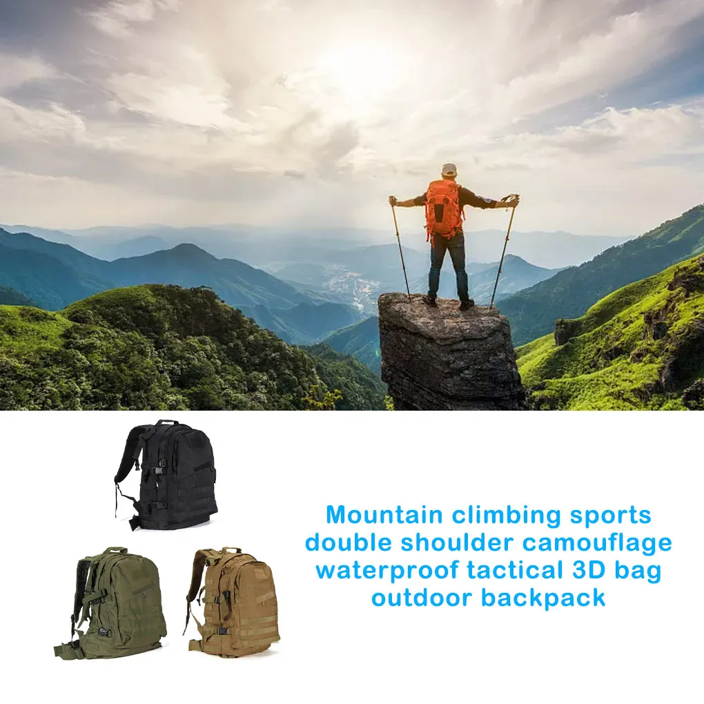 

Backpack Waterproof Rucksack Expandable Pouch Climbing Fishing Equipment