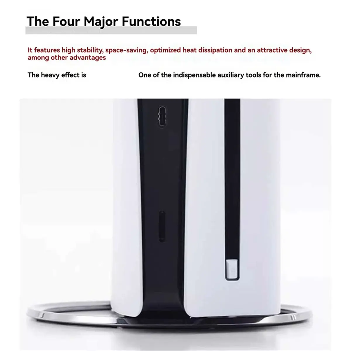 A86G NEW Vertical Stand for Consoles Slim Base Accessories for Pro Console Disc and Digital