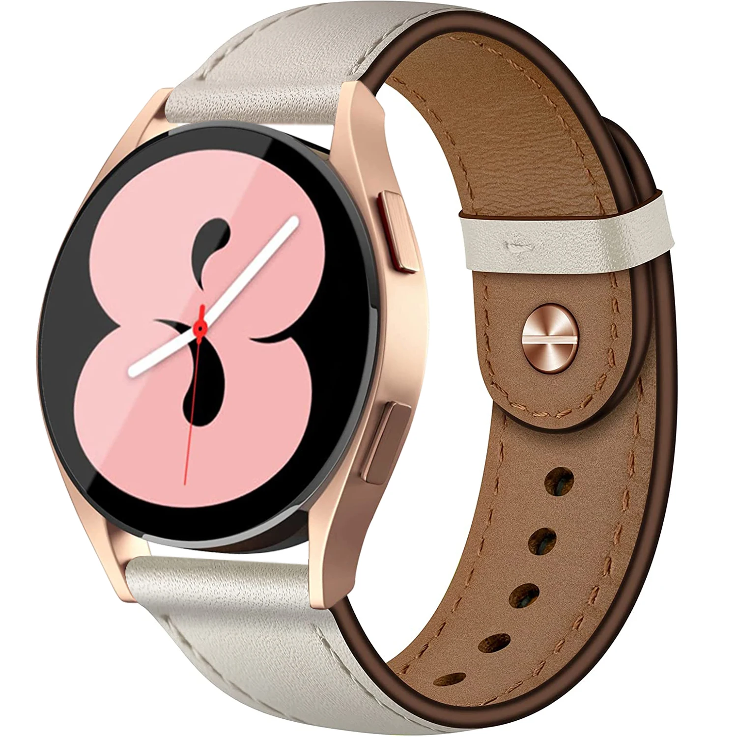 Leather Strap 20mm for HuaweiGT Women Watchband for Samsung Galaxy Watch 4classic 5Pro Gear S2 Strap for Amazfit GTR 42MM/GTS3 4