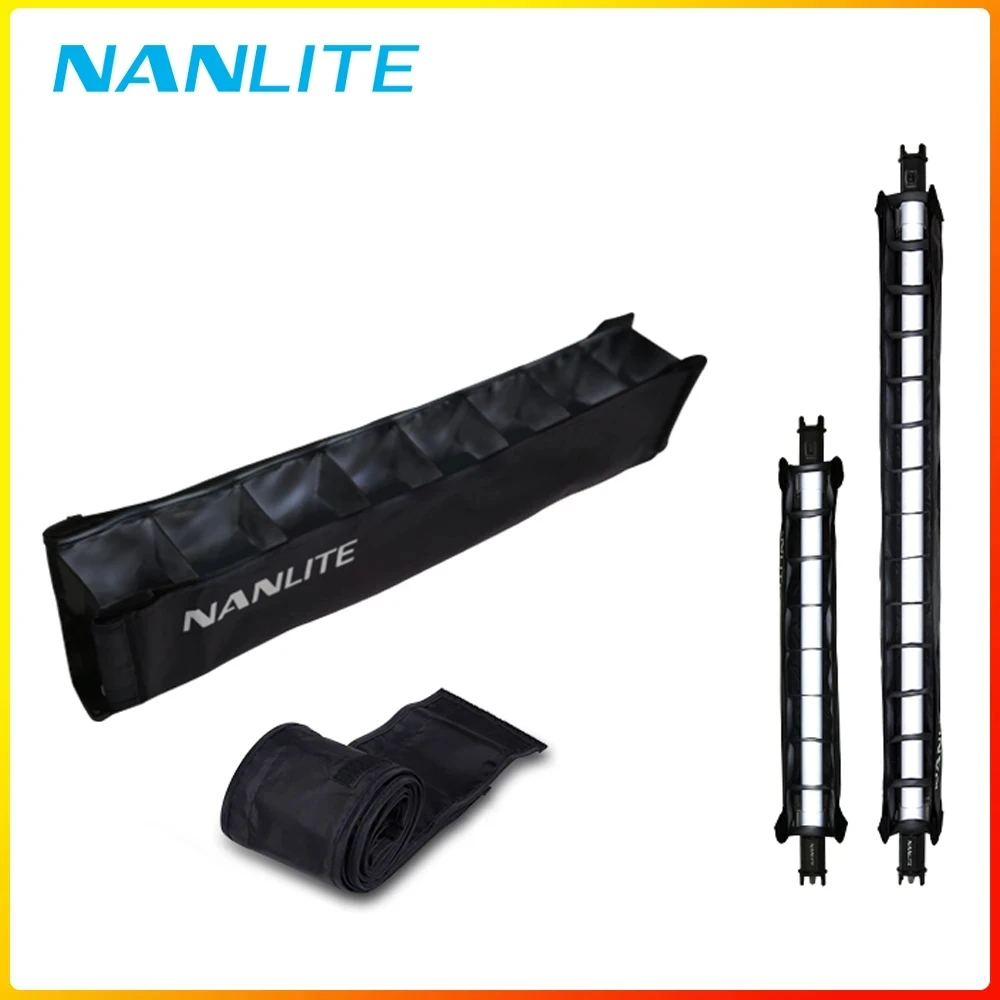 NanGuang NANLITE Barndoor Softbox with eggcrate for PavoTube 15C 30C LED Light